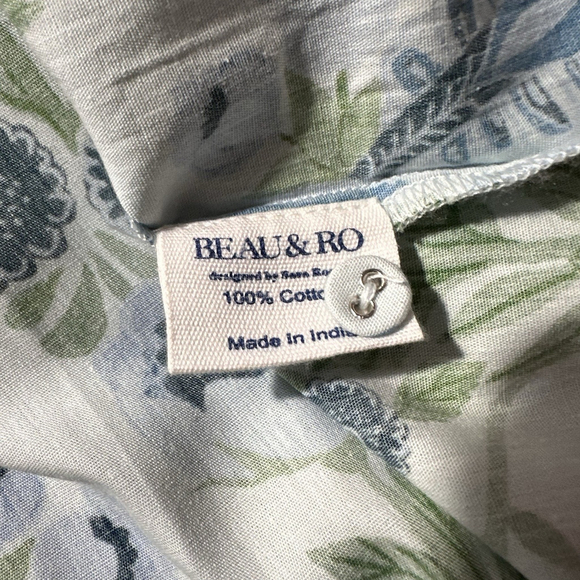 Beau & Ro NWOT The Kris Dress White Leopard Love Cotton Midi Button Front Medium - Picture 11 of 11